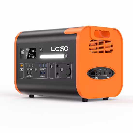 Bateria portátil de emergência alimentada por gerador solar 1000 Watts Estação de carregamento de 1500 Watts e estação de energia com painel solar